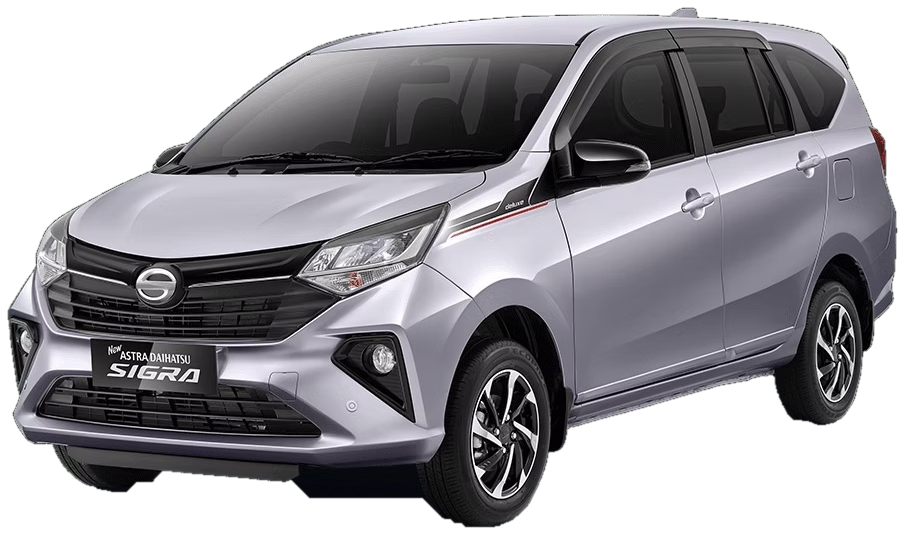 Daihatsu Sigra berwarna silver
